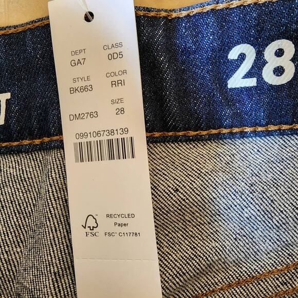 J Crew Curvy Classic Straight Jeans in Resin Rinse 28 NEW - Picture 4 of 11